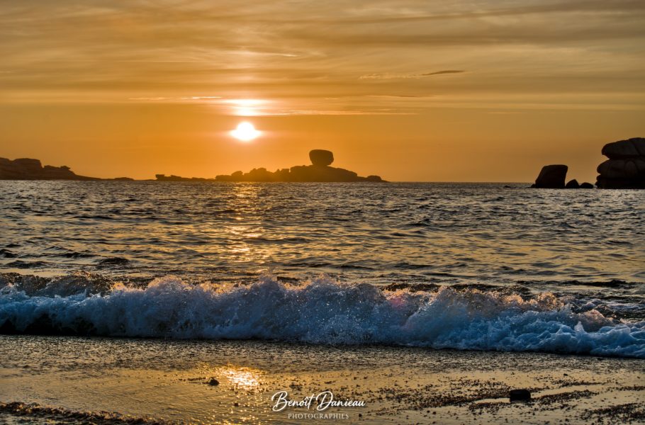 coucher de soleil tregastel 