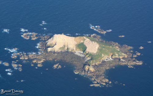 ile rouzic perros guirec vu du ciel